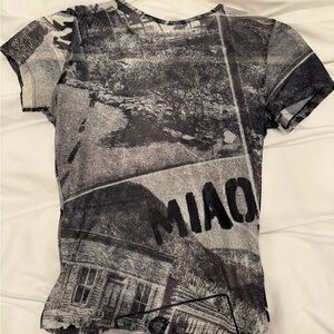 Miaou Mesh Mini Tee